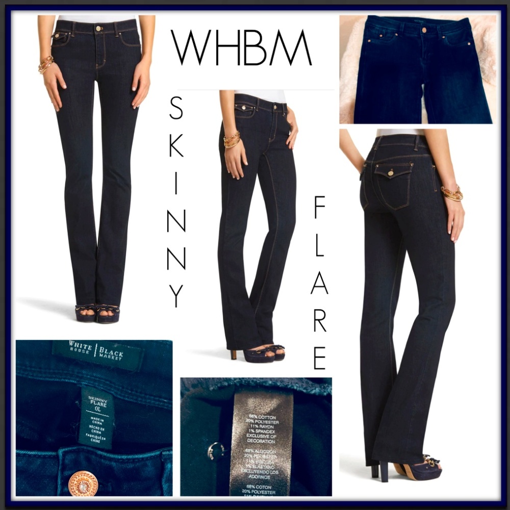WHBM Skinny Flare Jeans